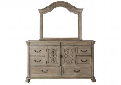 Image for TINLEY PARK DRESSER AND SHAPED MIRROR