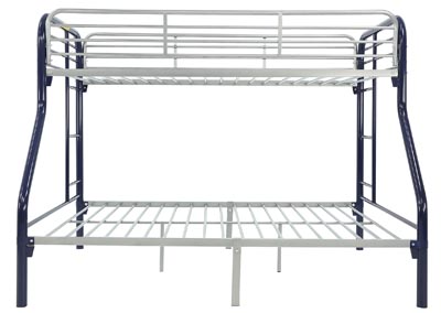 Image for MADISYN BLUE/SILVER TWIN/FULL BUNKBED