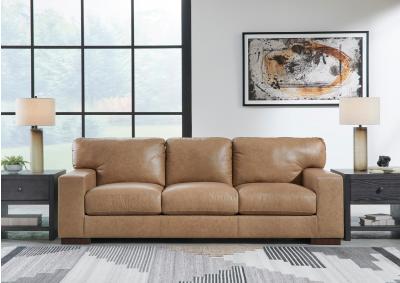 LOMBARDIA TUMBLEWEED LEATHER SOFA,ASHLEY FURNITURE INC.