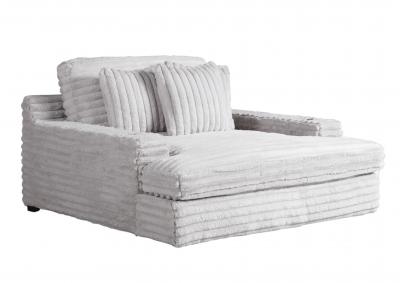 Image for PRESLEY FOG CHAISE WITH CUPHOLDERS AND PHONE CHARGER