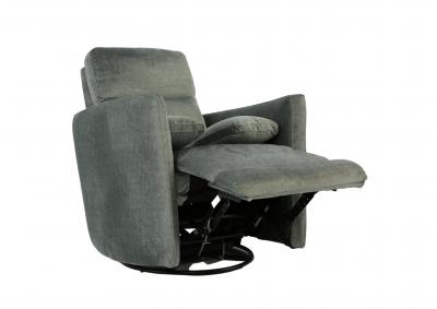 LELAND PEWTER SWIVEL RECLINER,CHEERS