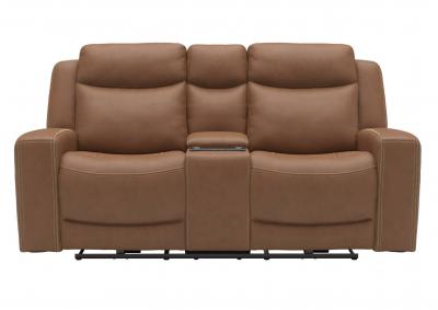 Image for ADELINE BUTTERNUT POWER LOVESEAT WITH CONSOLE