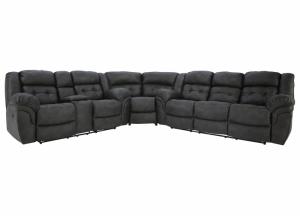 HAYGEN CHARCOAL 3 PIECE 1P POWER SECTIONAL