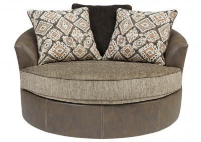 Image for ABALONE CHOCOLATE OVERSIZED SWIVEL CHAIR