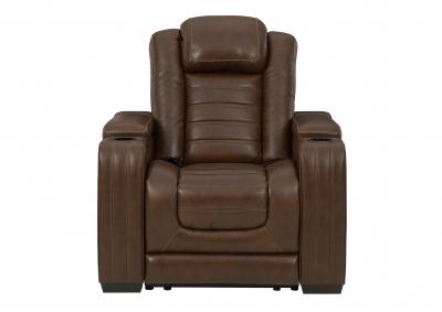 Image for BACKTRACK CHOCOLATE LEATHER POWER RECLINER