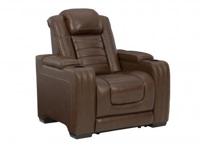 BACKTRACK CHOCOLATE LEATHER POWER RECLINER,ASHLEY FURNITURE INC.