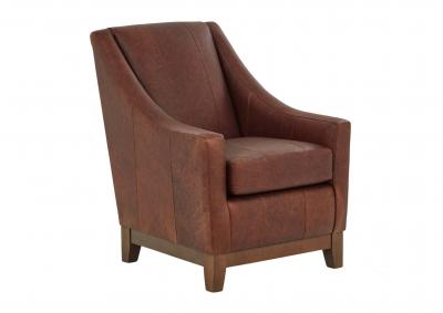 MARIKO UMBER LEATHER CLUB CHAIR,BEST CHAIRS INC