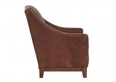 MARIKO UMBER LEATHER CLUB CHAIR,BEST CHAIRS INC