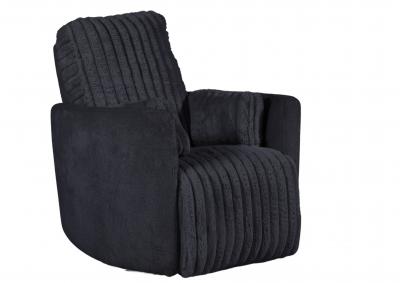 PRESLEY CHARCOAL SWIVEL GLIDER RECLINER,CHEERS