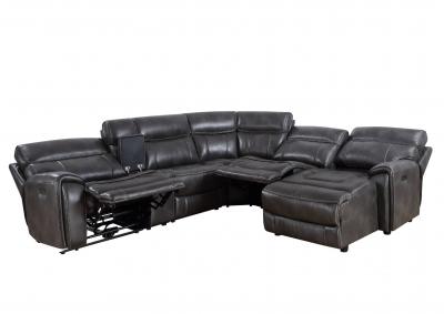 PROVO 6 PIECE POWER SECTIONAL,STEVE SILVER COMPANY