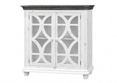 Image for PARK AVENUE WHITE/WEATHERED CABINET