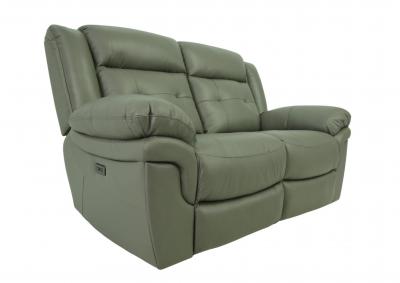 NEWBURY STONE LEATHER 1P POWER LOVESEAT,CHEERS