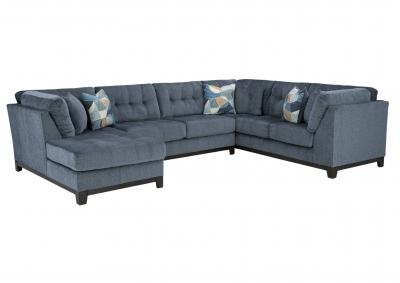 MAXON PLACE NAVY 3 PIECE SECTIONAL