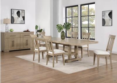 NAPA SAND DINING TABLE,STEVE SILVER COMPANY