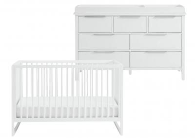 Image for LAUREN CRIB WITH DRESSER AND TOPPER