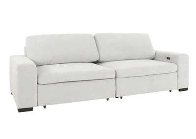 LACHLAN NICKEL POWER SOFA WITH SLIDING SEATS,CHEERS