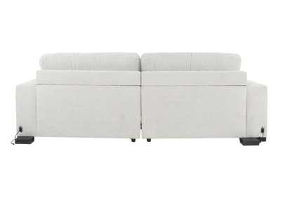 LACHLAN NICKEL POWER SOFA WITH SLIDING SEATS,CHEERS
