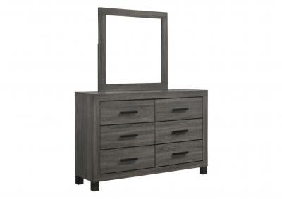 AMELIE GREY DRESSER AND MIRROR,LIFESTYLE FURNITURE