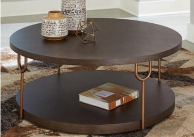 BRAZBURN ROUND COCKTAIL TABLE,ASHLEY FURNITURE INC.