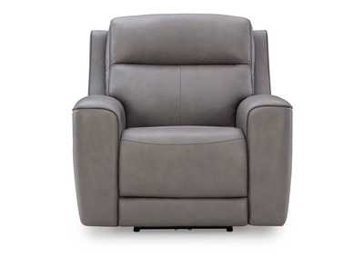 Image for ZELDA COIN LEATHER 2P POWER RECLINER WITH ADJUSTABLE HEADREST