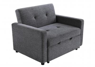 NOAH GRAY CHAIR WITH TWIN SLEEPER,STEVE SILVER COMPANY