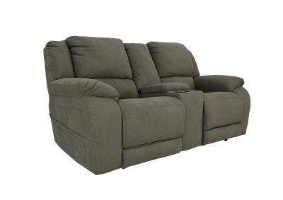 RYLEN STONE 3P POWER CONSOLE LOVESEAT,HOMESTRETCH