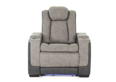 Image for LANTANA ROCKY CEMENT/CHARCOAL 2P POWER RECLINER