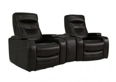 BOLTON WALNUT 2P POWER 3 PIECE THEATER SEATING WITH LIGHT,CHEERS