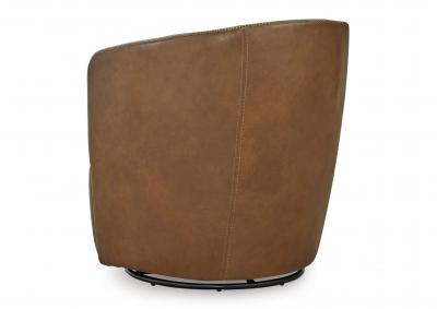 KIERREYS CARAMEL 100% LEATHER SWIVEL CHAIR,ASHLEY FURNITURE INC.