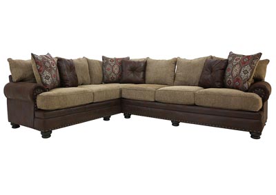 Image for DARIUS CHOCOLATE 2 PIECE SECTIONAL
