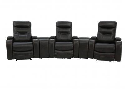 Image for BOLTON 5 PIECE WALNUT 2P POWER THEATER SEATING WITH LIGHT