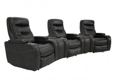BOLTON 5 PIECE WALNUT 2P POWER THEATER SEATING WITH LIGHT,CHEERS