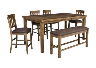 Image for BROXTYN 6 PIECE COUNTER HEIGHT DINING SET
