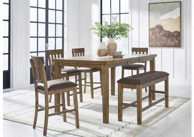 BROXTYN 6 PIECE COUNTER HEIGHT DINING SET,ASHLEY FURNITURE INC.