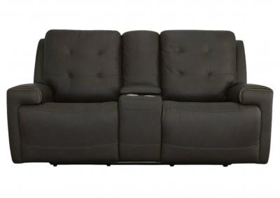 IRIS CHARCOAL RECLINING POWER LOVESEAT WITH CONSOLE P2