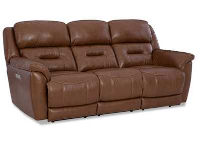 LAREDO SADDLE P3 LEATHER POWER SOFA,HOMESTRETCH
