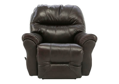 BODIE CHOCOLATE TOP GRAIN LEATHER RECLINER