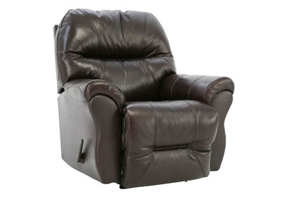 BODIE CHOCOLATE TOP GRAIN LEATHER RECLINER,BEST CHAIRS INC