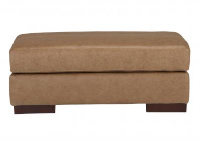 Image for LOMBARDIA TUMBLEWEED LEATHER OTTOMAN