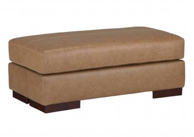 LOMBARDIA TUMBLEWEED LEATHER OTTOMAN,ASHLEY FURNITURE INC.