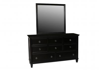 TAMARACK BLACK DRESSER AND MIRROR,NEW CLASSIC HOME FURNISHING II