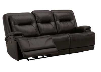 BROCKTON CHARCOAL 3P POWER SOFA WITH POWER HEADREST AND LUMBAR,KUKA