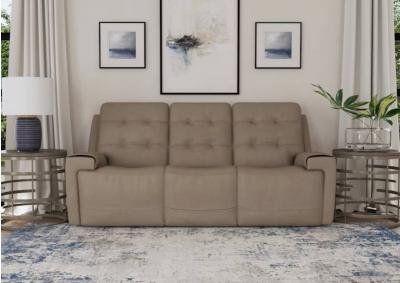 IRIS KHAKI POWER RECLINING SOFA P2,FLEXSTEEL INDUSTRIES INC.