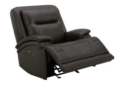 BROCKTON CHARCOAL 3P POWER RECLINER WITH POWER HEADREST AND LUMBAR,KUKA