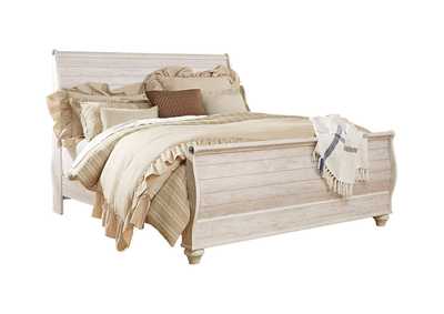 Image for WILLOWTON QUEEN BED SLEIGH WHITE