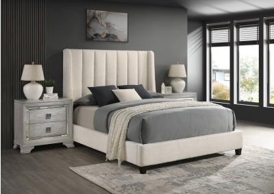 AGNES WHITE QUEEN BED,CROWN MARK INT.