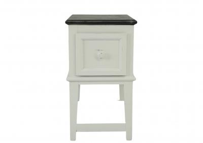 SAUL WHITE/WEATHERED ACCENT TABLE,ARDENT HOME