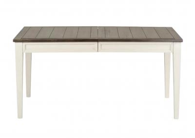 CAYLA TWO-TONE EXTENDABLE DINING TABLE,STEVE SILVER COMPANY