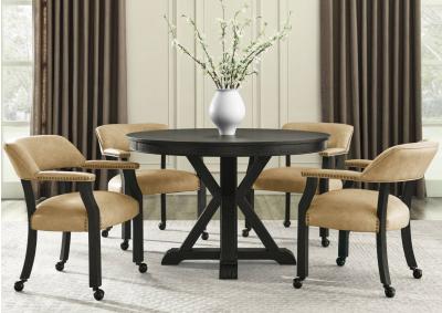 Image for RYLIE BLACK 5 PIECE DINING SET