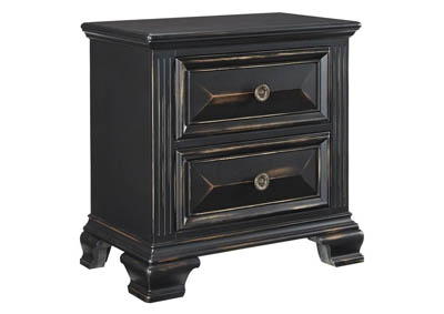 Image for PASSAGES VINTAGE BLACK NIGHTSTAND